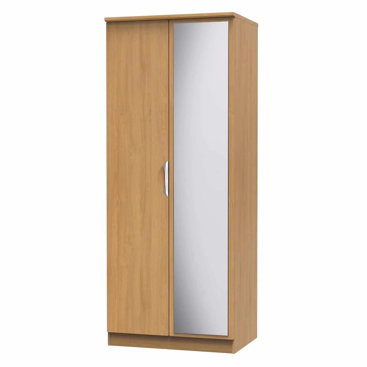 2 U Holborn Ready Assembled 2 Door Mirrored Wardrobe in Brown – 2