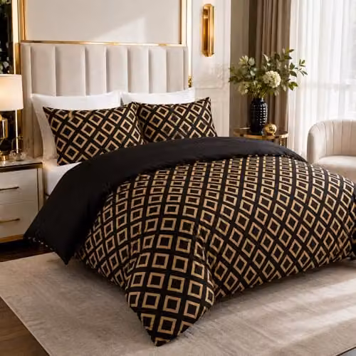 Grace Luxury Mako Satin Silk Reversible Super King Duvet Cover Set with Pillowcases, W/D/H: 260 x 220 x 220 cm