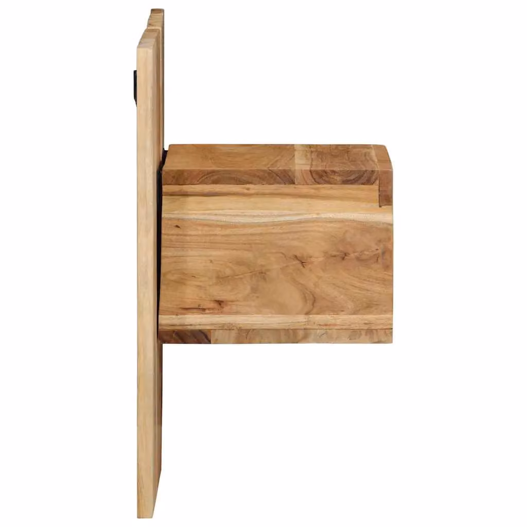 Berkfield Home Acacia Wood Bedside Cabinet in Brown, W/D/H: 50 x 27 x 50 cm – 2