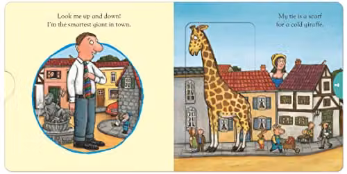 The Smartest Giant in Town: A Push, Pull and Slide Book by Julia Donaldson, Macmillan Multicolour Board Book – 2