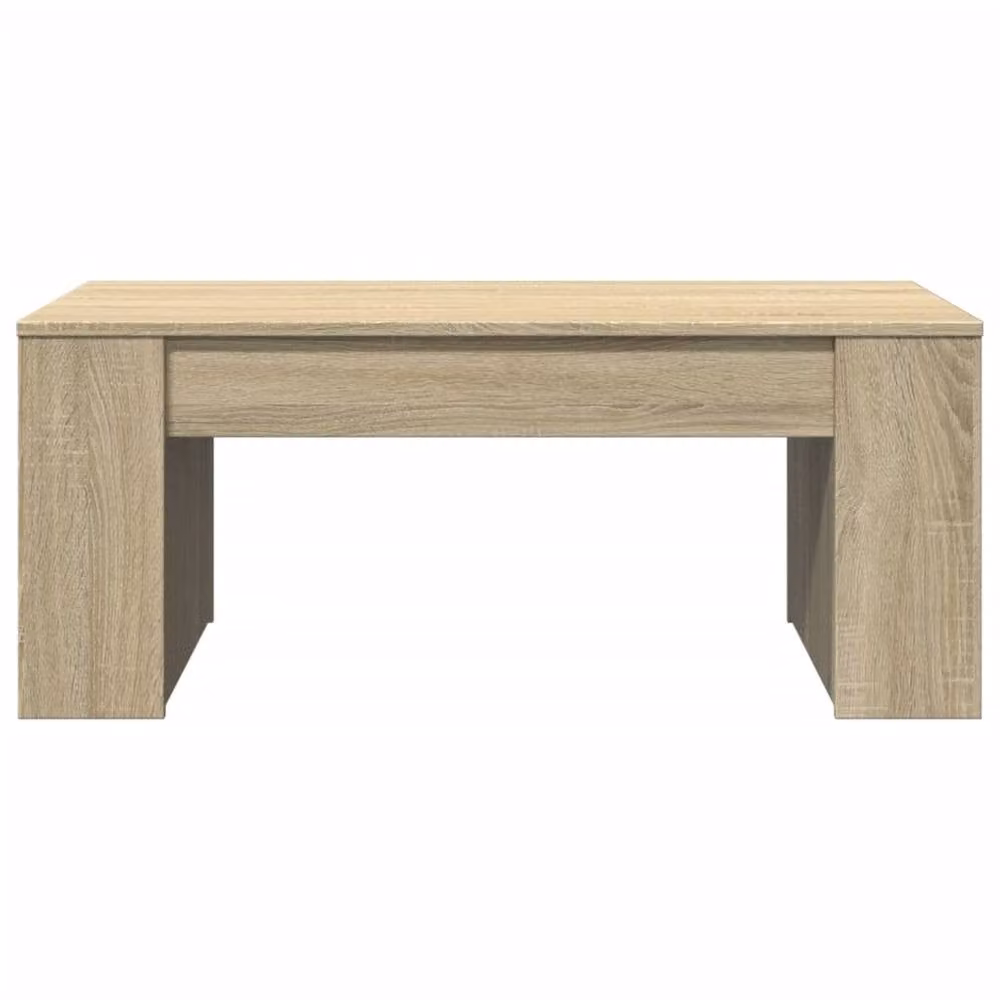 Berkfield Home Sonoma Oak Coffee Table in Beige, W/D/H: 102 x 55 x 42 cm – 3