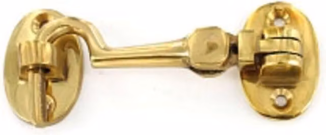 Securit Polished Brass Silent Type Cabin Hook