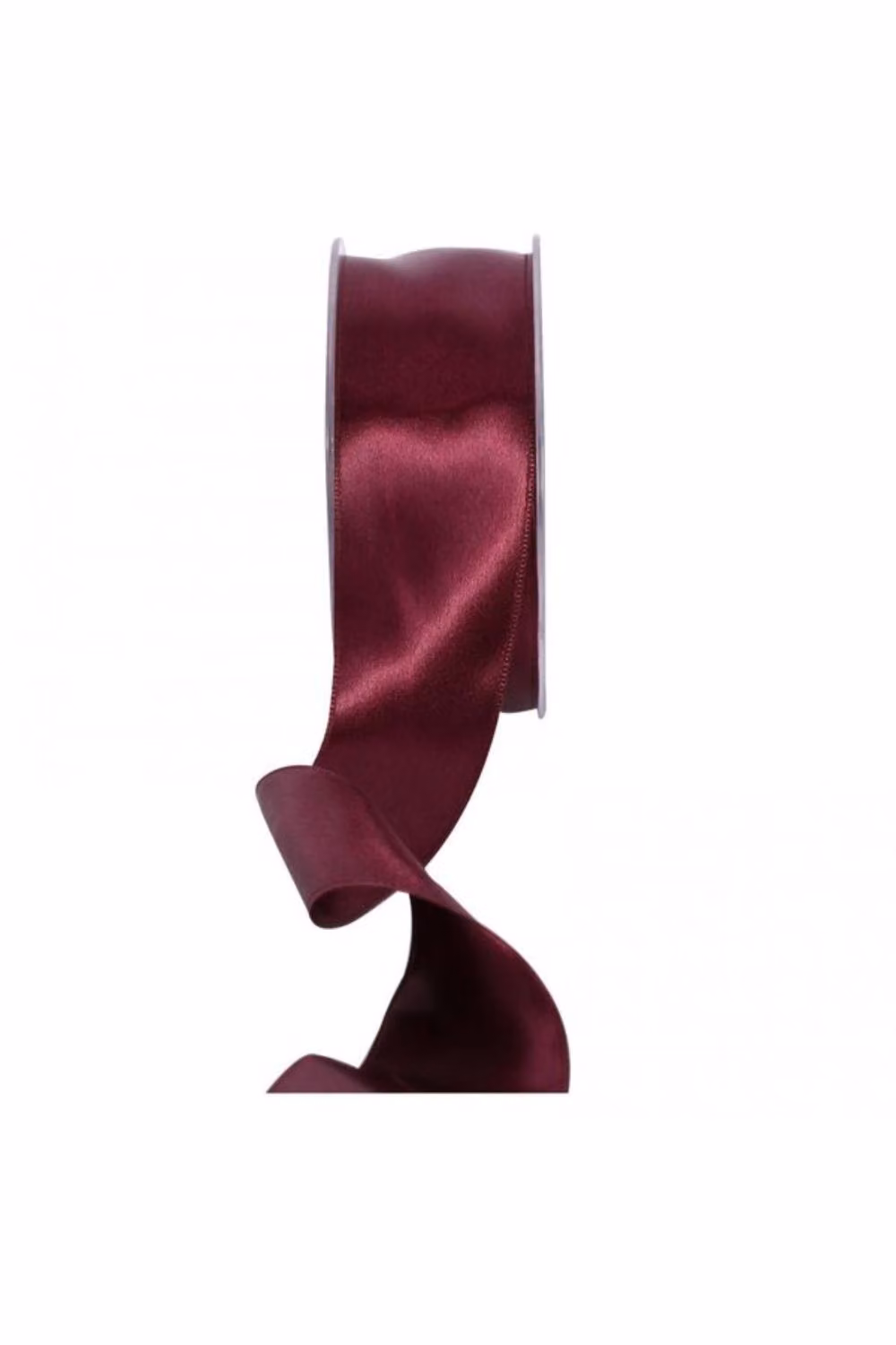 KDMD Bordeaux Satin Ribbon, Burgundy, Width: 3.8 cm – 2