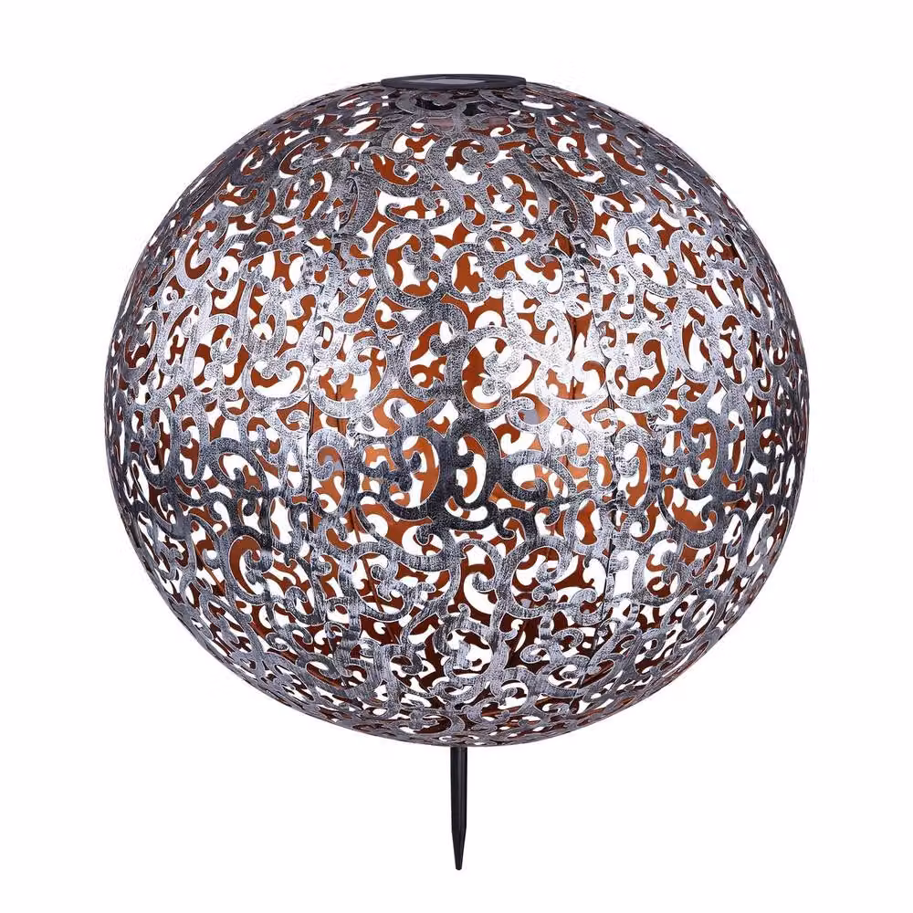 Netlighting Solar LED Outdoor Path Light in Silver with Warm White 3000K Light and IP44 Protection – 2