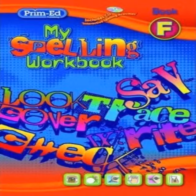 RIC Publications My Spelling Workbook F Multicolour Mixed Media Product