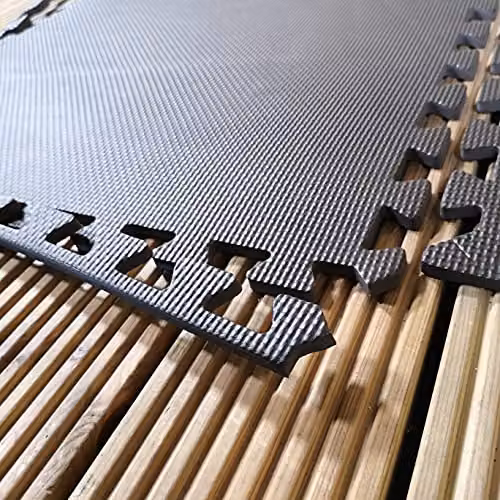 Samuel Alexander 16 Piece EVA Foam Protective Floor Tiles in Black, W/D/H: 60 x 60 x 1 cm per tile – 11