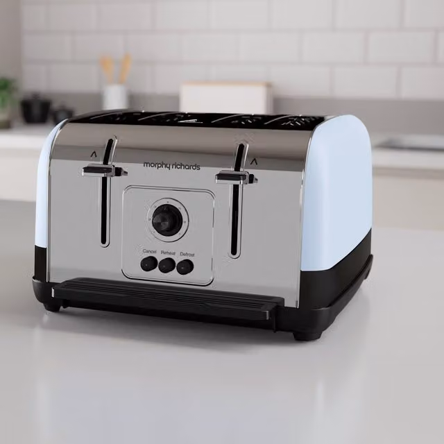 Morphy Richards Venture 4 Slice Toaster in Blue