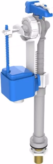 Thomas Dudley Hydroflo 1/2" BSP Telescopic Bottom Inlet Float Valve with Delay Fill, Blue