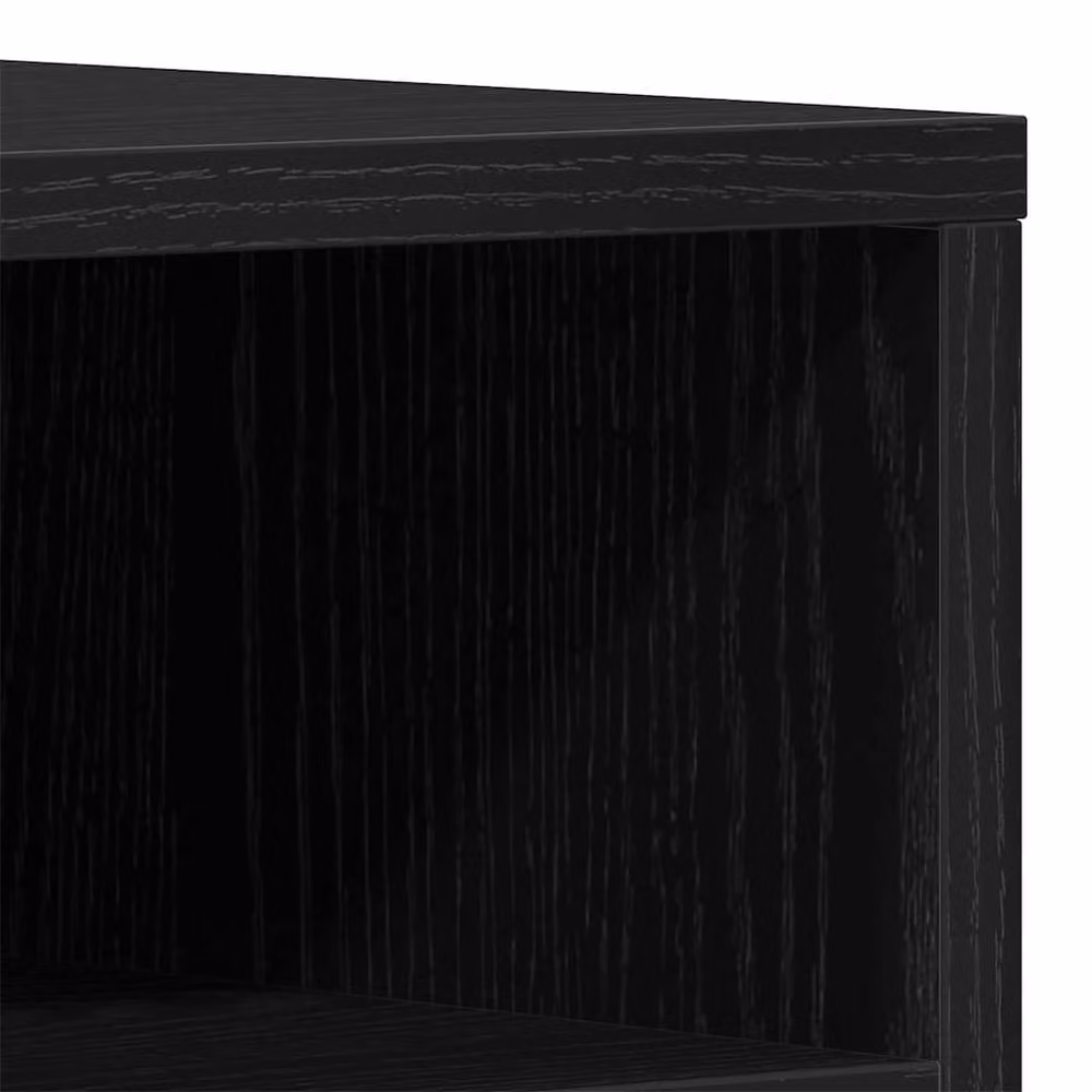 Berkfield Home Modern Matt Black TV Cabinet W: 150 cm, D: 44.5 cm, H: 44.5 cm – 5