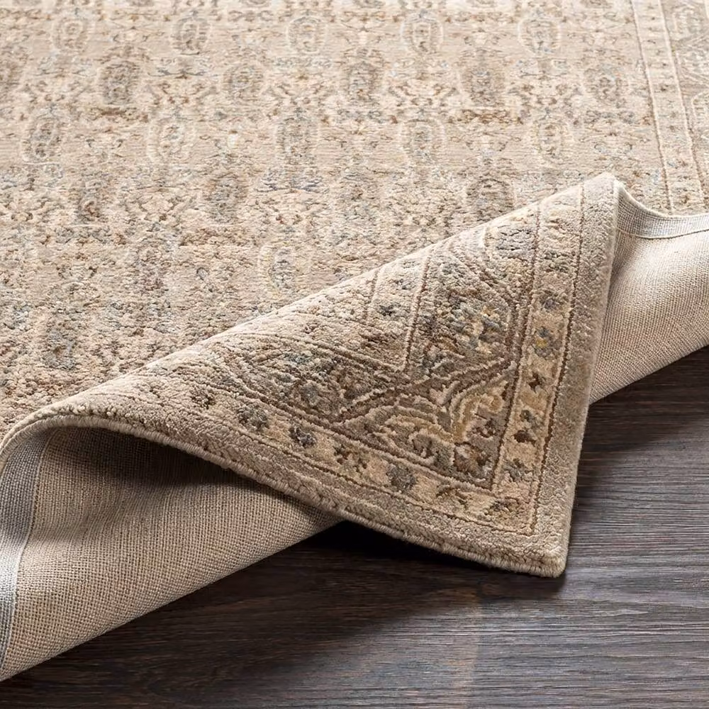 Livabliss Arda Vintage Boho Fringe Living Rug in Beige, Green, Grey and Brown, W: 200 cm, D: 290 cm – 2