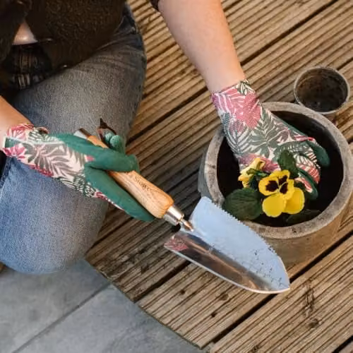 Kent & Stowe Ladies Lightweight Breathable Floral Gardening and Weeding Gloves, 3 Pack, Small, Multicolour – 3