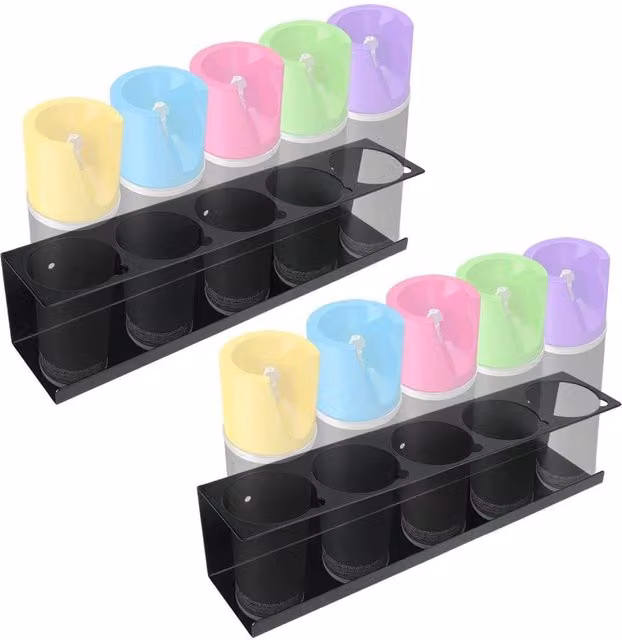 SPETLEK 2-Piece Black Metal Wall-Mounted Aerosol and Spray Can Storage Holder, Width: 50 cm – 1