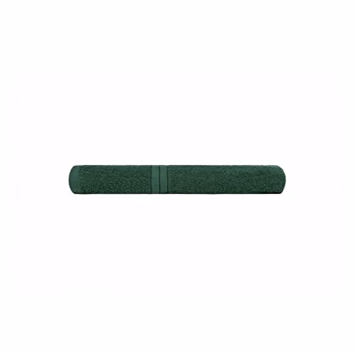 OHS Luxury Cotton Terry Hand Towel with Border, Green, W/D/H: 50 x 50 x 0.5 cm – 1