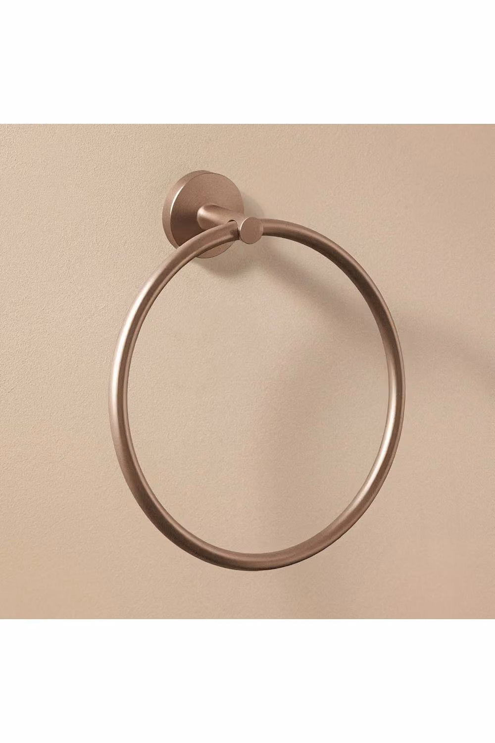 Cosmic Wall-Mounted Metal Towel Ring in Matt Copper – 2