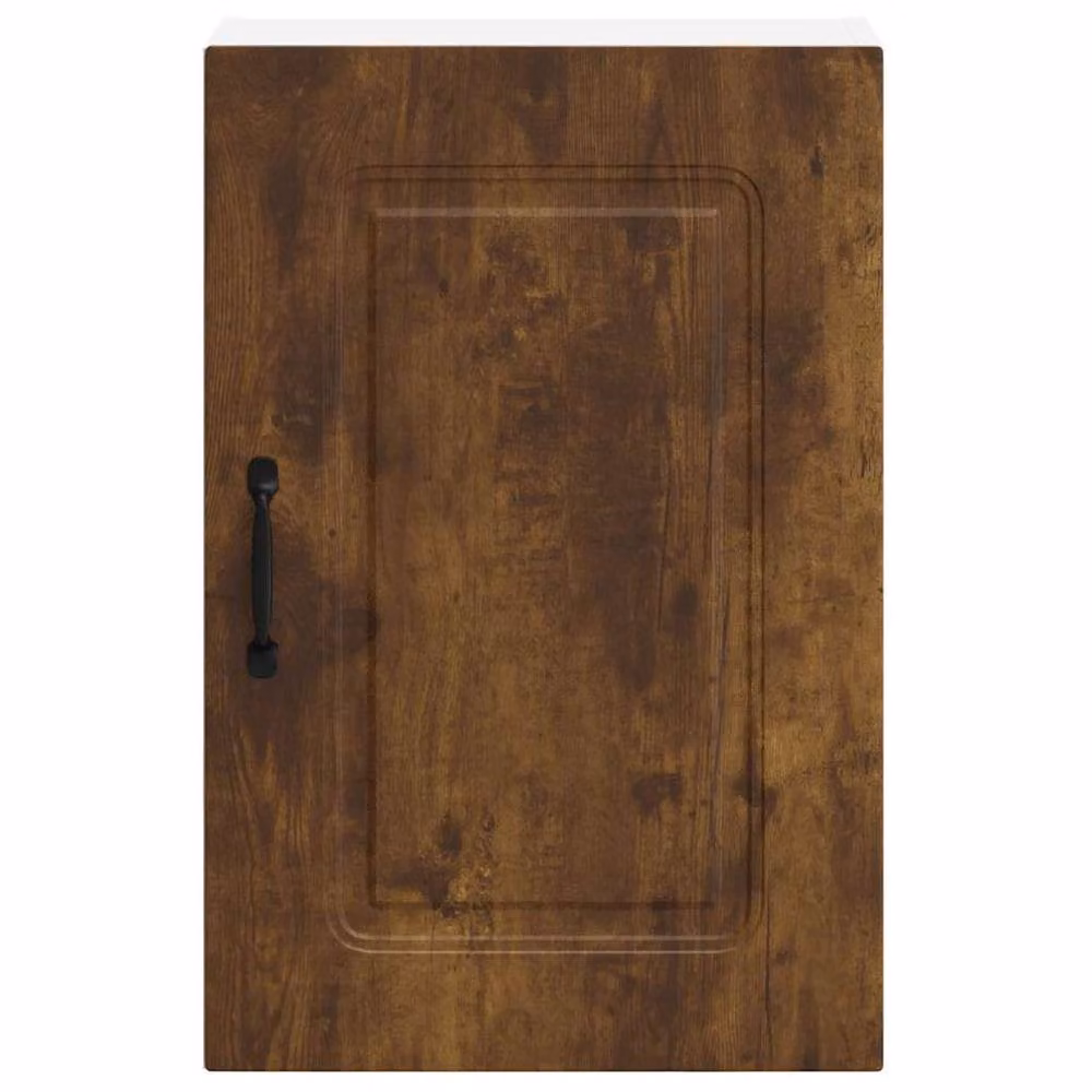 Berkfield Home Kalmar Wall Cabinet in Smoked Oak Brown Engineered Wood – 4