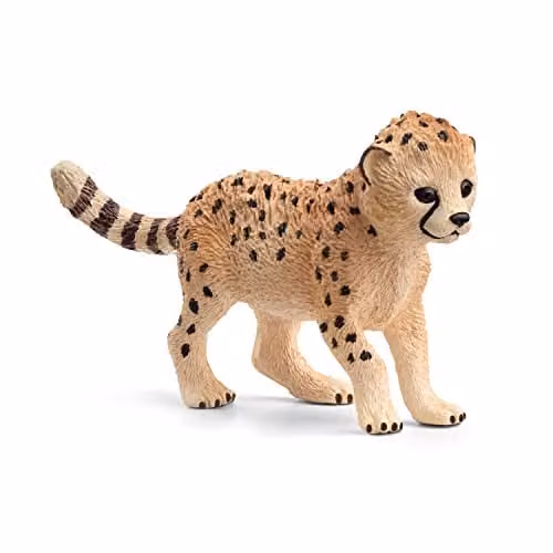 Schleich Wild Life Cheetah Baby Toy Figurine in Black and Multicolour – 1