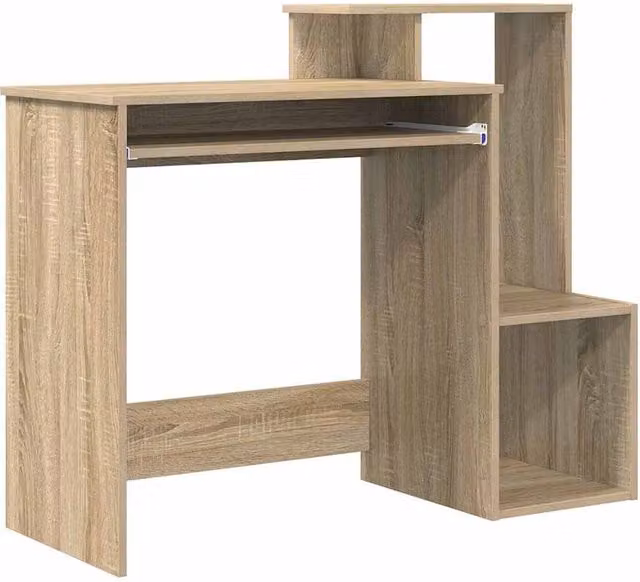 Berkfield Home Sonoma Oak Computer Desk in Light Oak