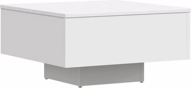 Berkfield Home White Square Coffee Table in MDF, W/D/H: 60 x 60 x 31.5 cm
