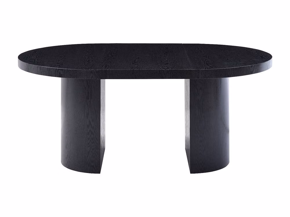 Vente-unique Sidrina Extendable Dining Table in Black MDF, 4-12 Seater, W/D/H: 120 x 100 x 76 cm – 4