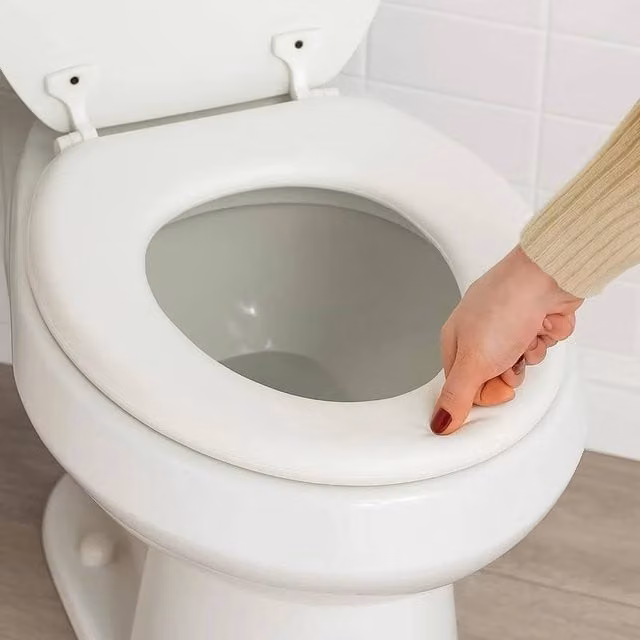 PAWNORA Pack of 2 White Oval Padded Universal Toilet Seats