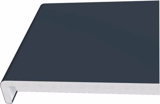 Freefoam Smooth Fascia Board, Anthracite Grey, H 17.5 cm x W 5 m x D 1.8 cm