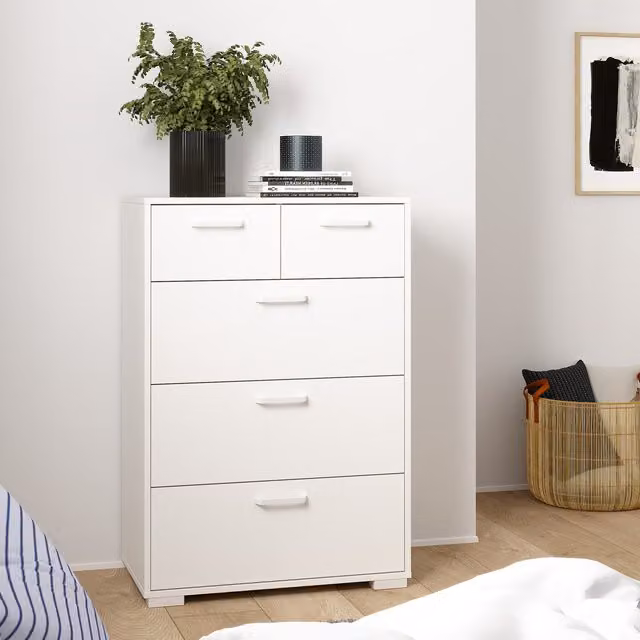 Furniture To Go Sofia White Wooden Chest of Drawers