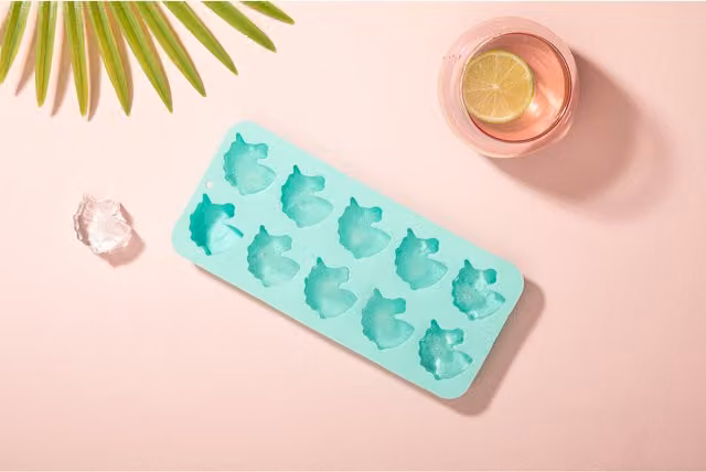 Orsina Blue Unicorn Shaped Silicone Ice Cube Tray with 10 Compartments