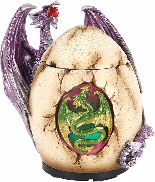 KDMK Mythical Dragon Egg Electric Aroma Diffuser, Purple, Tabletop Oval Design