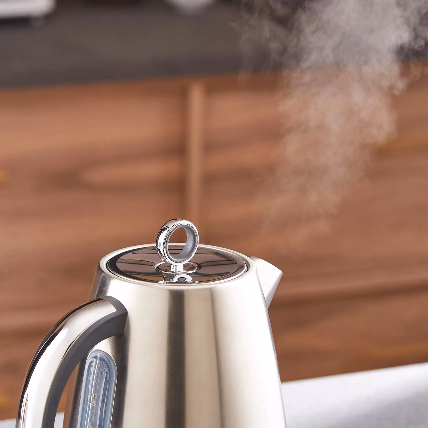 Morphy Richards Mexborough 1.7L Stainless Steel Jug Kettle in Grey and Silver with Limescale Filter and Auto Shut-off – 6