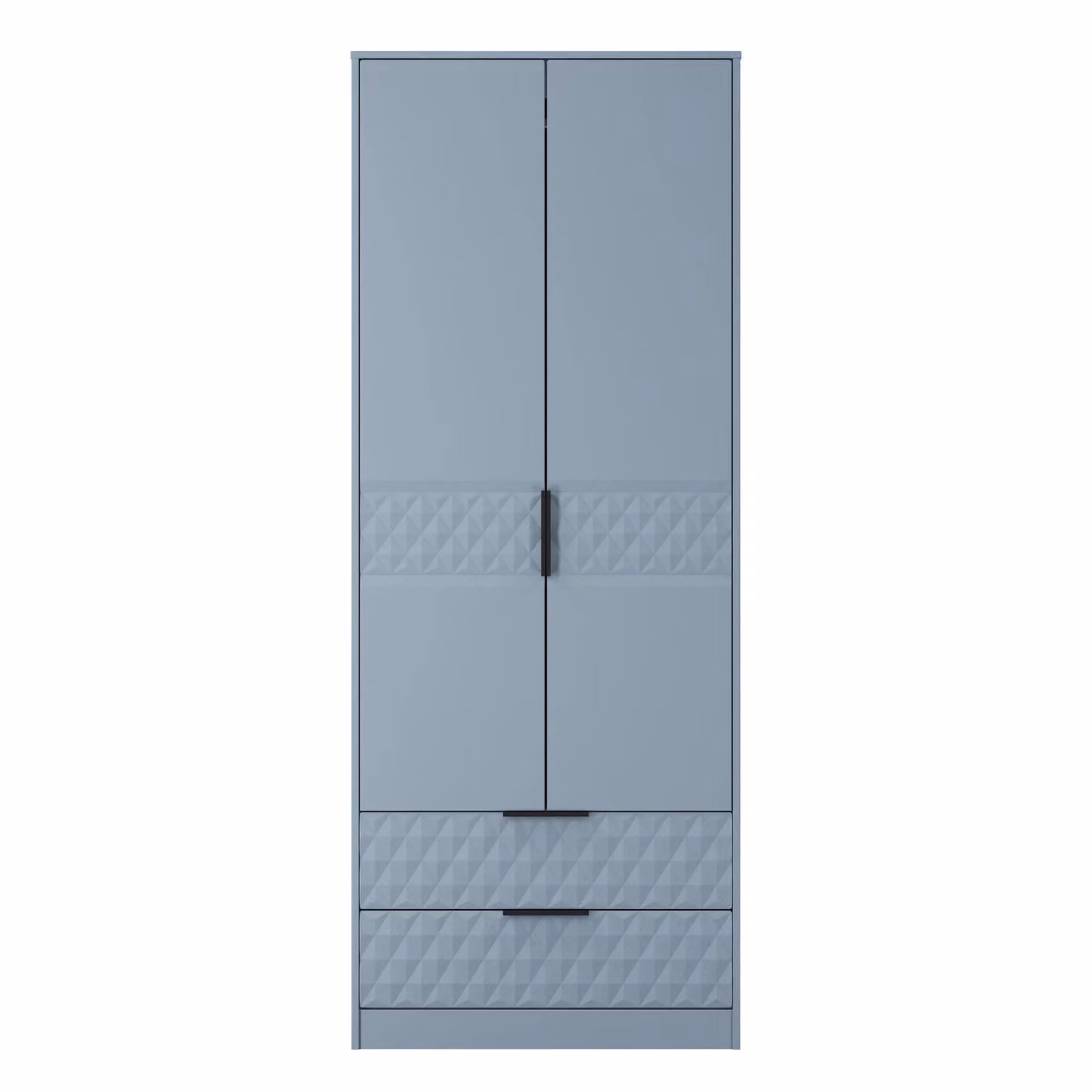 2 U Islay Ready Assembled 2 Door 2 Drawer Wardrobe in Light Blue – 2