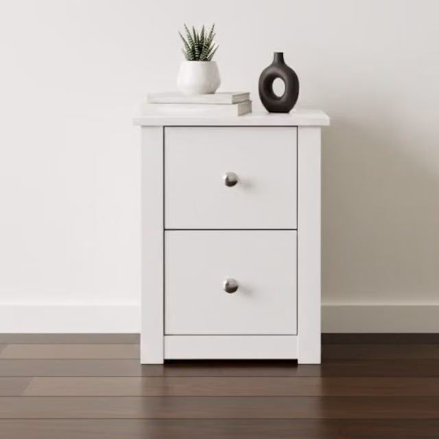 Home Treats White Wooden Bedroom Furniture Set with Wardrobe, Chest of Drawers and Bedside Table