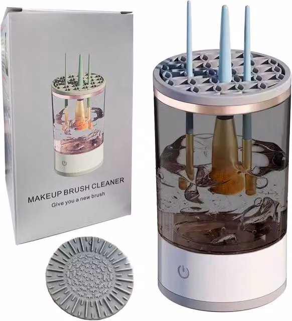 KORVIXA Grey Electric Makeup Brush Cleaner Machine – 1