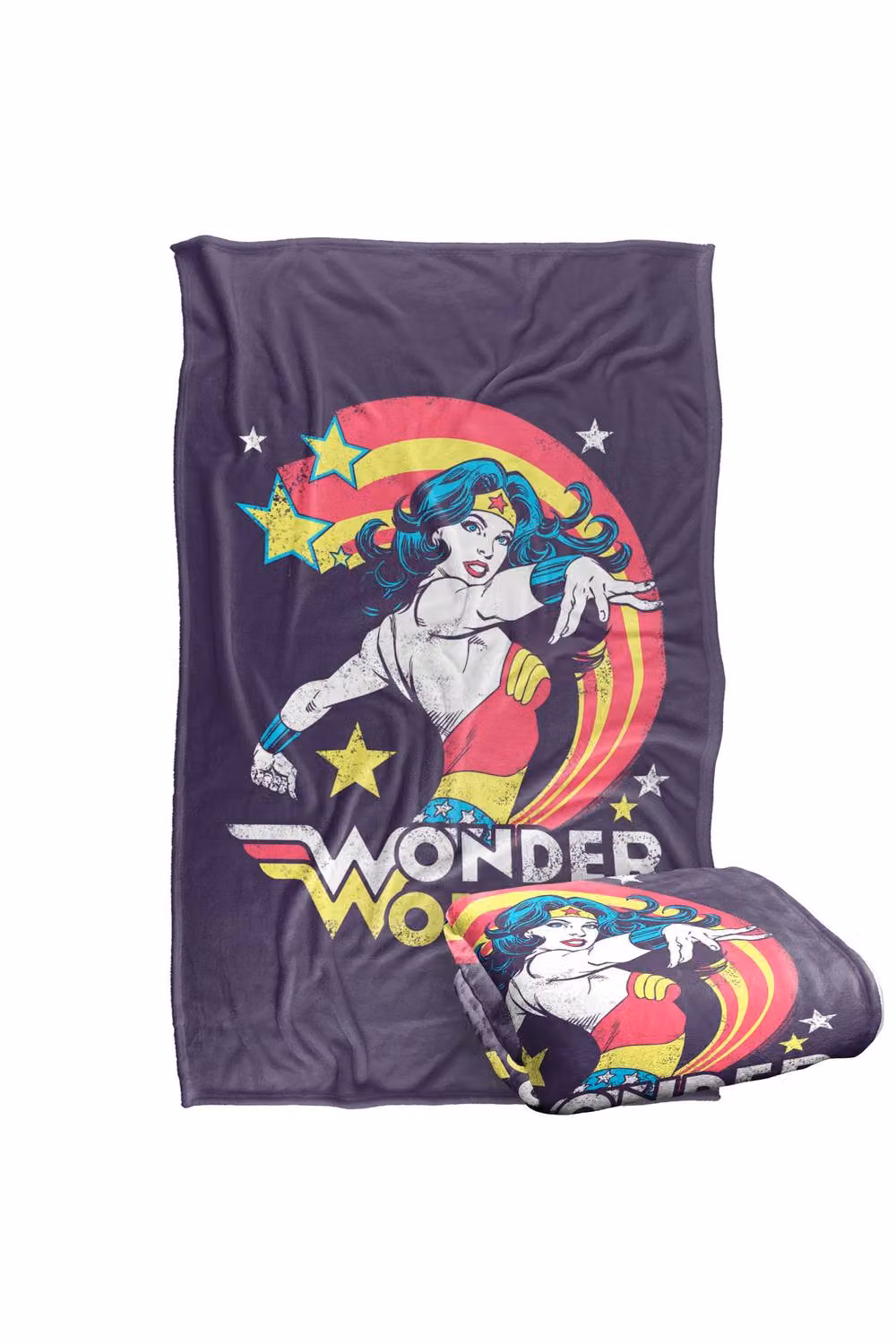 LOGOVISION Wonder Woman Good Vibes Super Soft Silky Touch Fleece Throw Blanket, Multicolour, W: 152.4 cm x L: 127.0 cm – 7