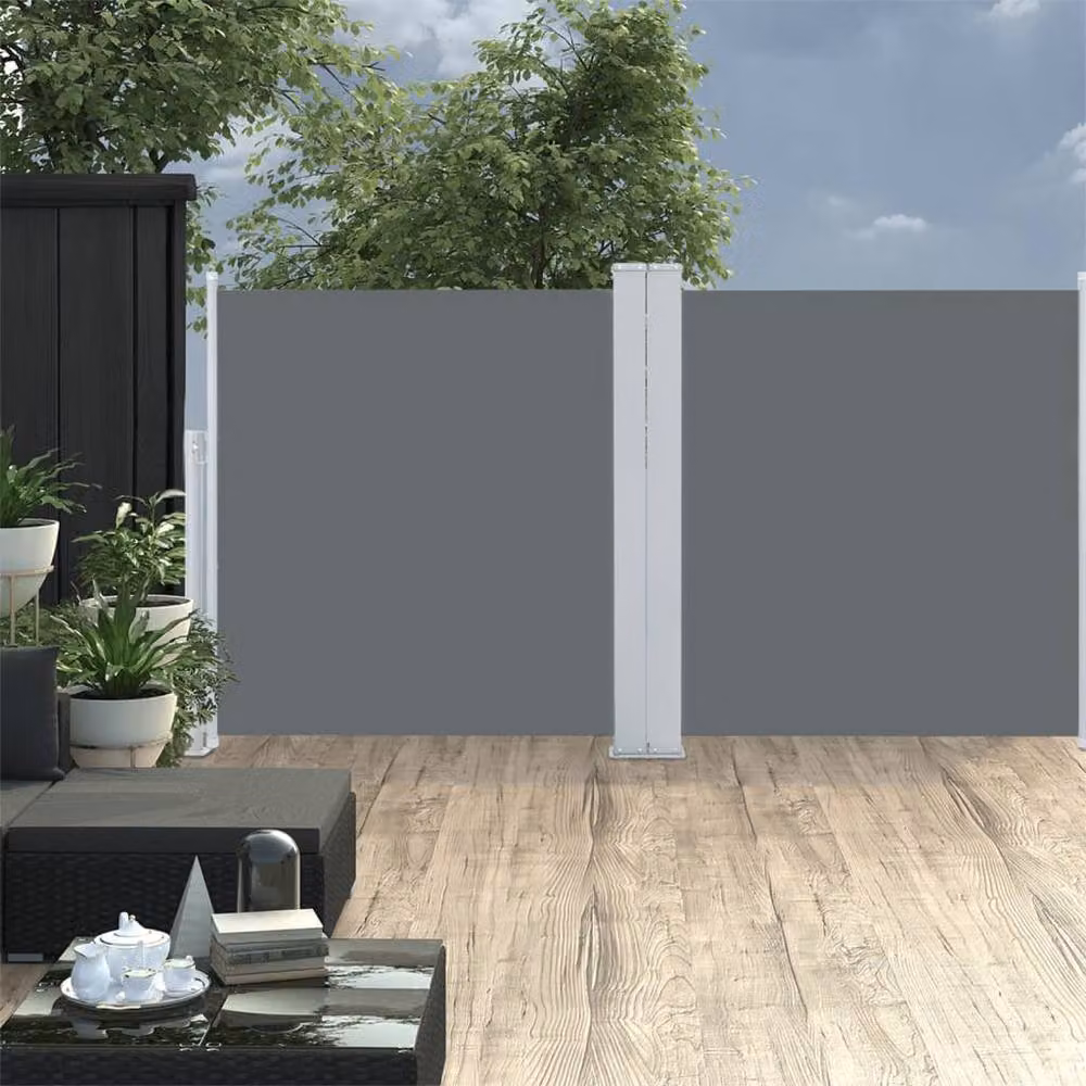 Berkfield Home Retractable Side Awning in Anthracite Black, W/H: 600 x 100 cm – 3
