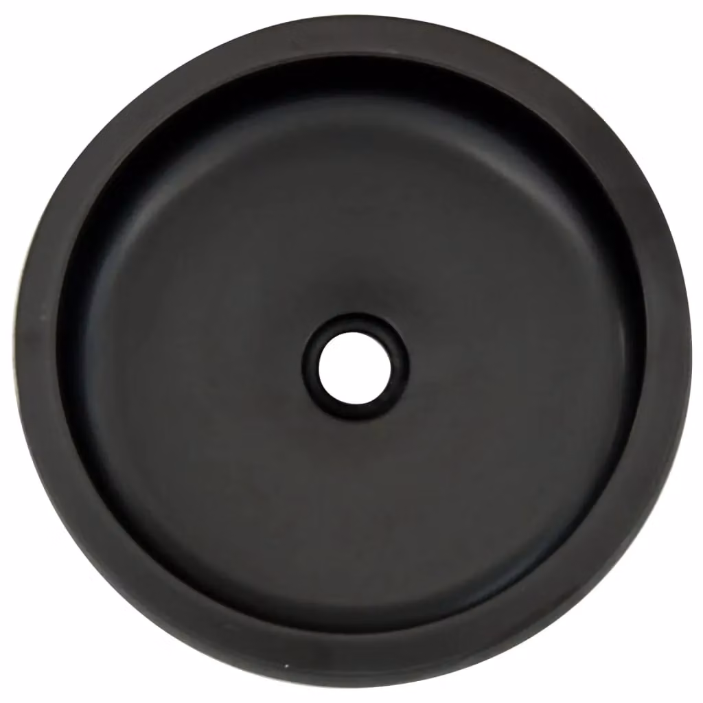 Berkfield Home Round Ceramic Countertop Basin in Black and Brown, Diameter: 41 cm, Height: 14 cm – 3