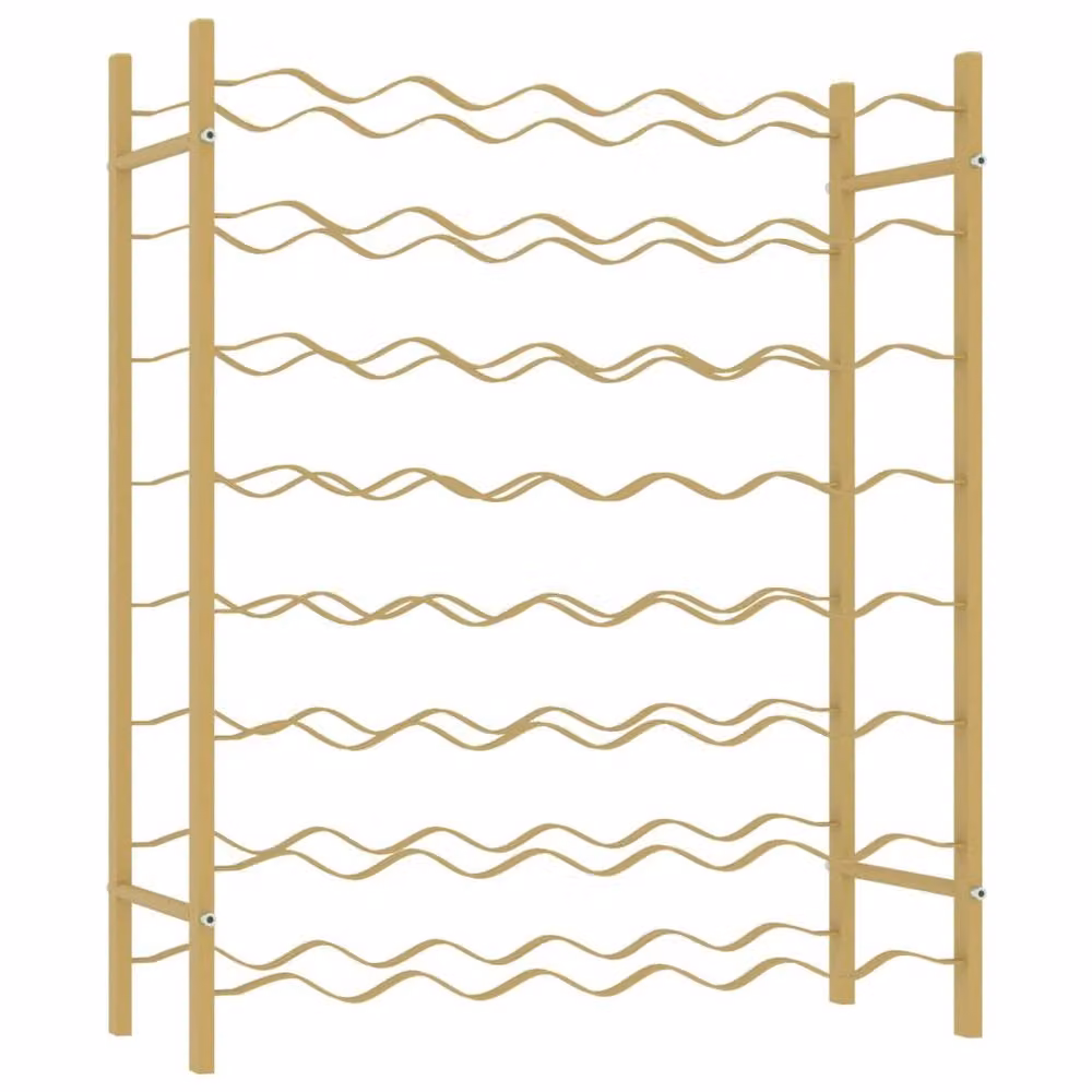 Berkfield Home Gold Metal Wall Mounted Wine Rack for 48 Bottles – 2