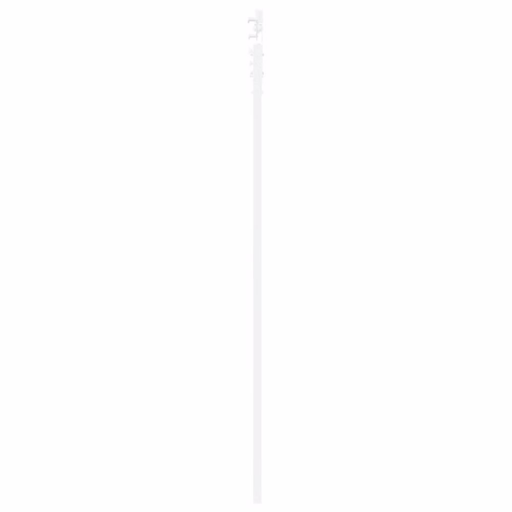Berkfield Home Orkdal Minimalist Sliding Door with Hardware Set in White Lacquered Solid Wood and Glass, H: 202 cm, W: 93 cm – 2