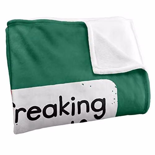 BCREATIVE - DAVID OLENICK The Claus Come Out Silky Touch Super Soft Fleece Throw Blanket in White, W/D/H: 152 x 127 cm – 2
