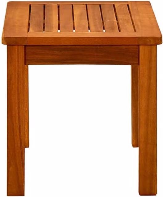 Berkfield Home Decorative Garden Coffee Table in Brown Solid Oiled Acacia Wood, W/D/H: 50 x 35 x 36 cm – 1