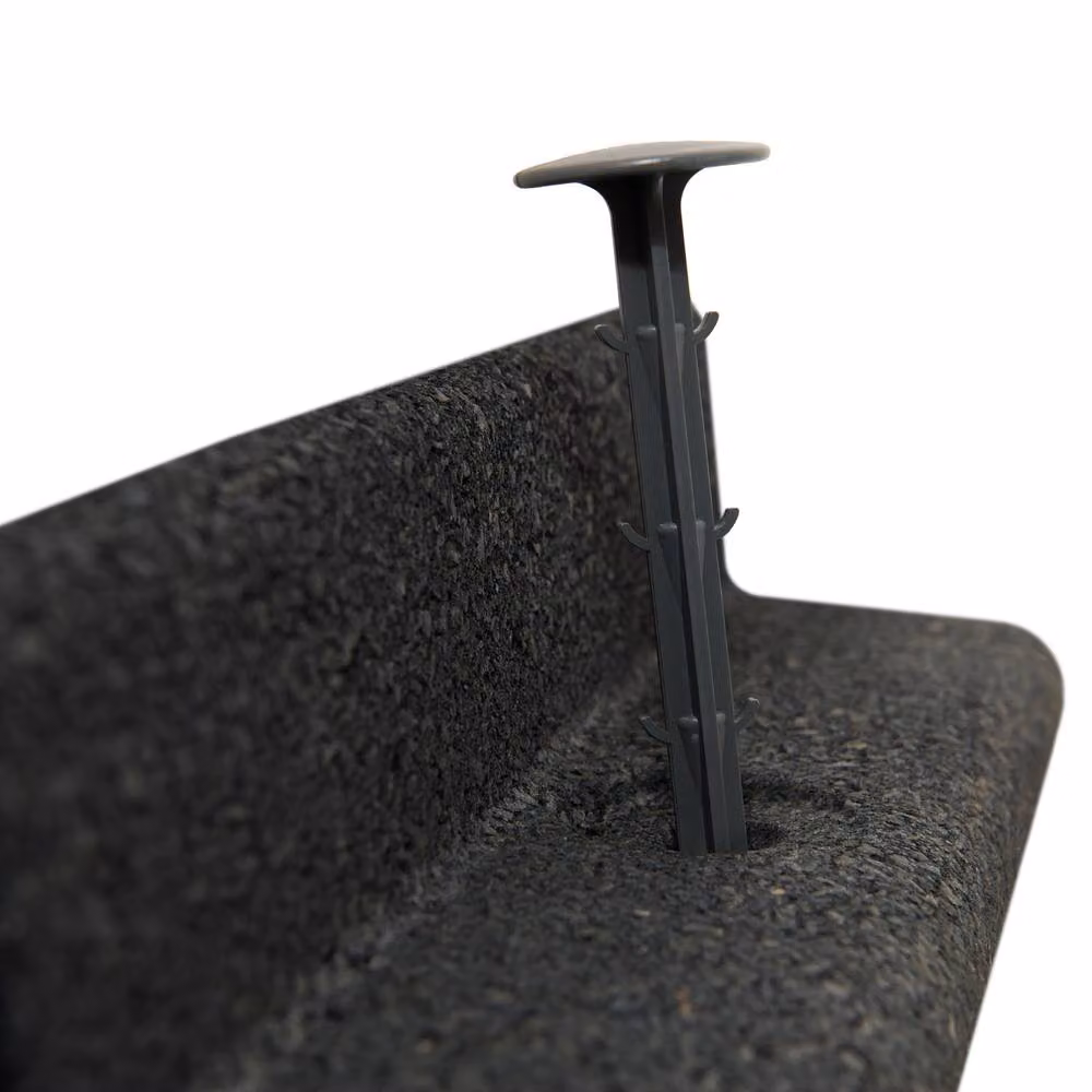 Monstershop Flexible Lawn Edging with Mallet, Grey, 19.2m – 4