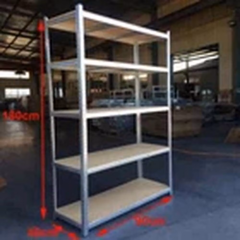 EONLION Heavy Duty 5 Tier Boltless Steel Garage Storage Shelving Unit, Silver – 2