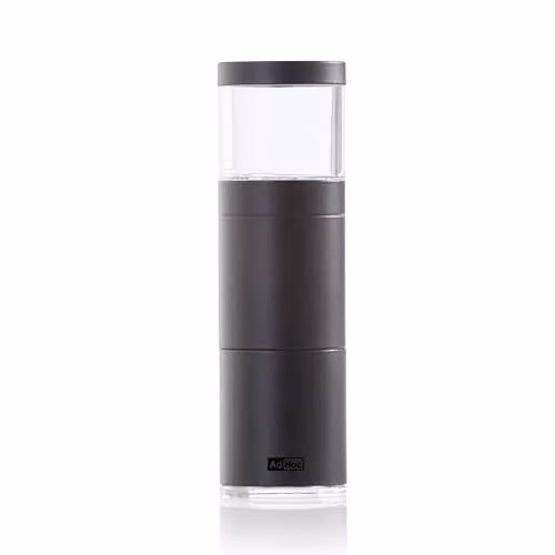 AdHoc Muskatino Nutmeg Mill and Spice Grinder with Ceramic Mechanism in Black Stainless Steel and Acrylic