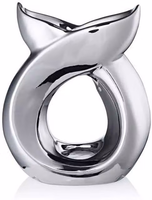 Kingsbury Gifts Ava May Cross Over Tealight Burner in Silver Chrome