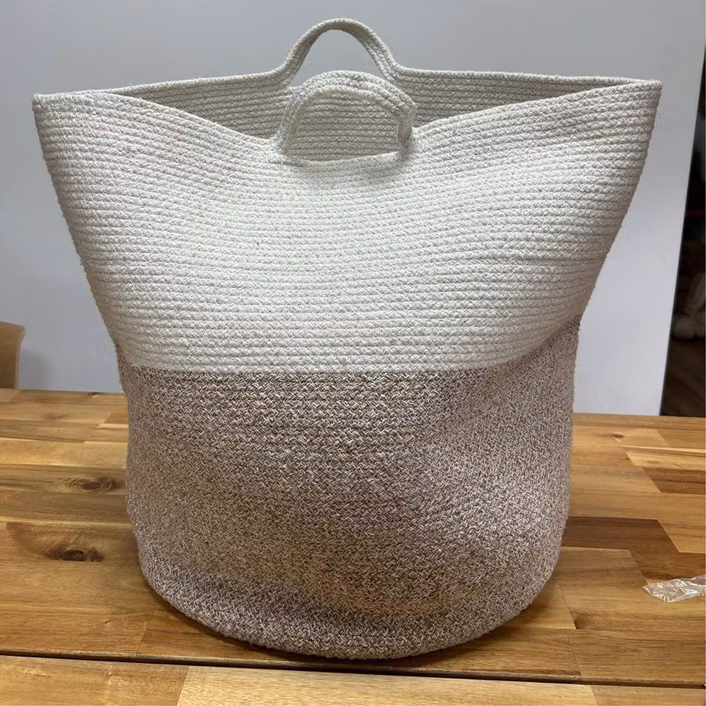 Serenityy Cotton Rope Woven Storage Basket in Beige, W/D/H: 45 x 40 x 40 cm – 2