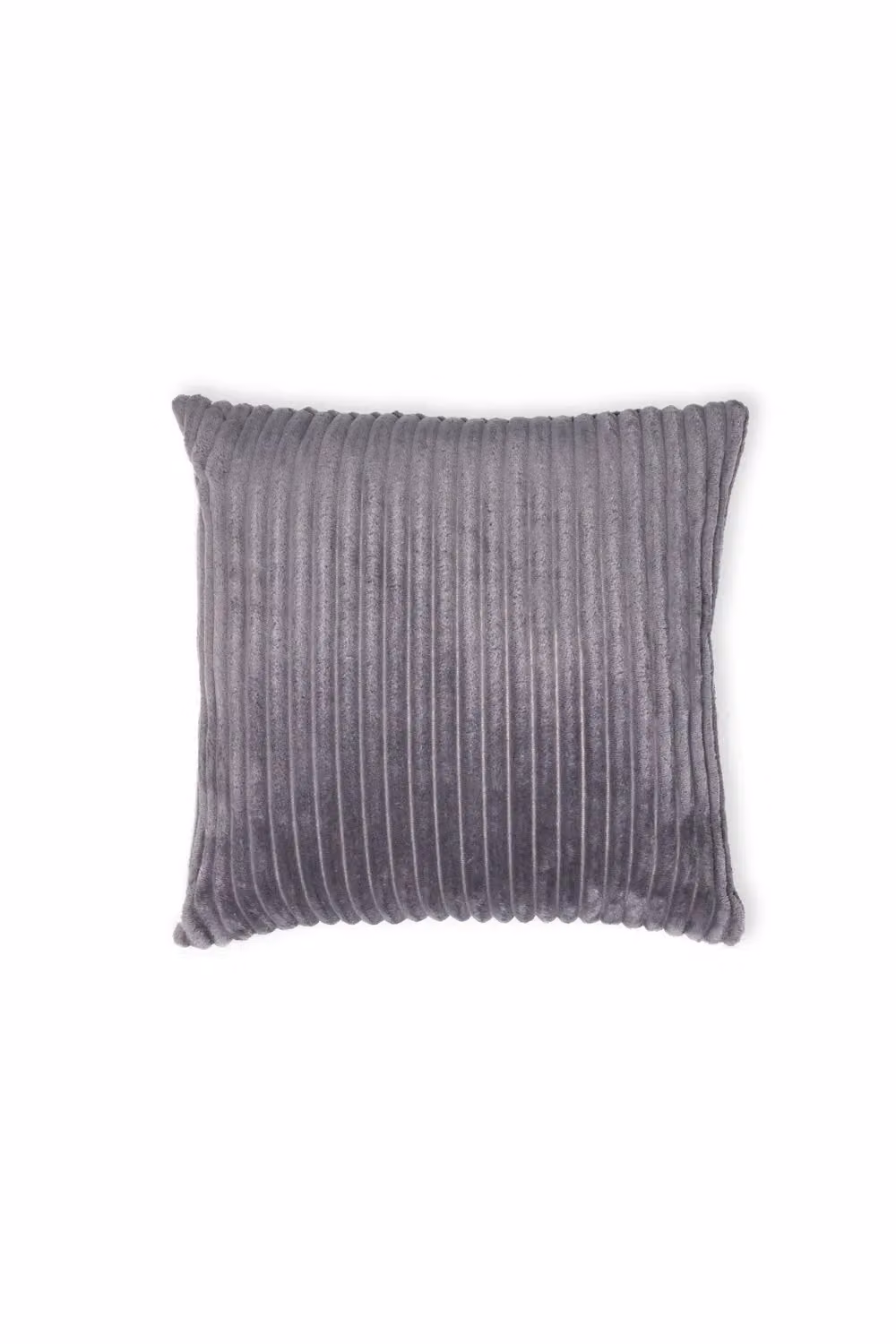 BHS Luxury Grey Velvet Square Cushion, 45 x 45 cm – 2