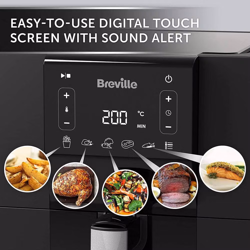 Dyzi Halo Digital 5.5L Air Fryer Oven in Black – 3