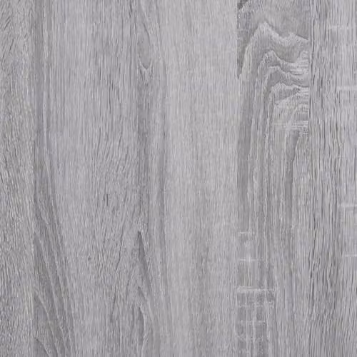 vidaXL Grey Sonoma Wall Cabinet with Internal Shelves and Open Shelf, W/D/H: 100 x 16.5 x 30 cm – 2