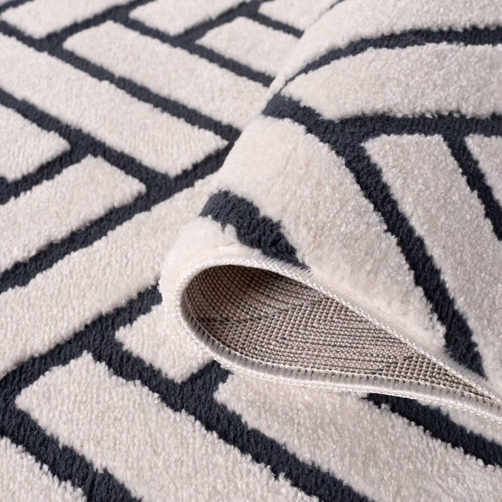THE RUGS Loft Herringbone Soft Pile Area Rug, Blue, W: 80 cm, L: 150 cm – 5