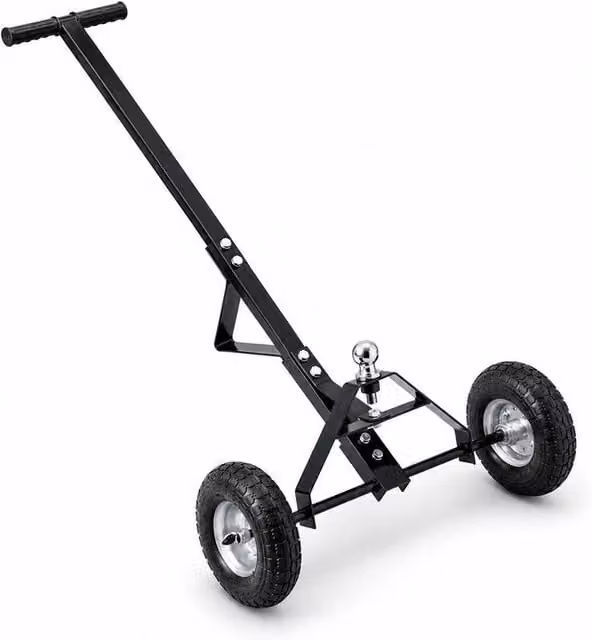 NESTLUNE H-Duty Metal Caravan Trailer Dolly Mover in Matt Black – 1