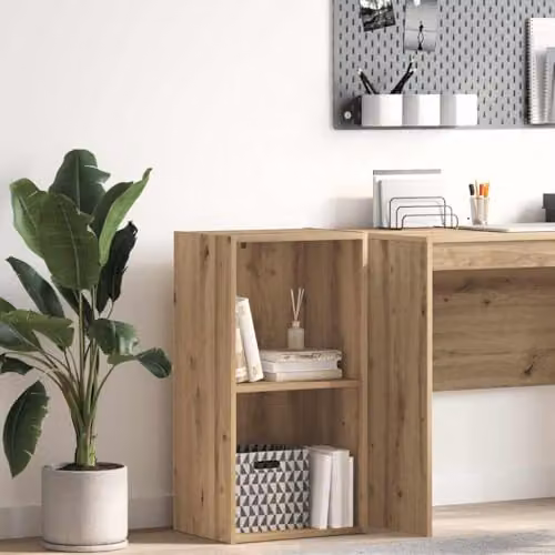 vidaXL Bookcase in Artisan Oak Brown, MDF, W/D/H: 40 x 30 x 77 cm – 2